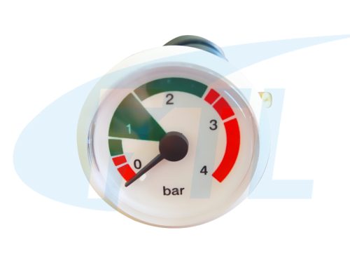 BY40 Wall mounted furnace pressure gauge -4bar