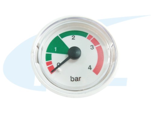 BY40 wall mounted furnace pressure gauge