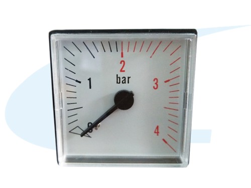 BY45*45 wall mounted furnace pressure gauge